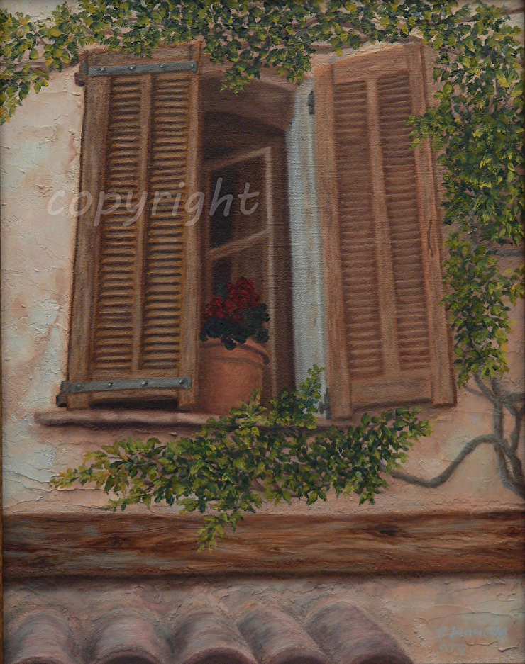 FRENCH COUNTRYSIDE WINDOWSILL