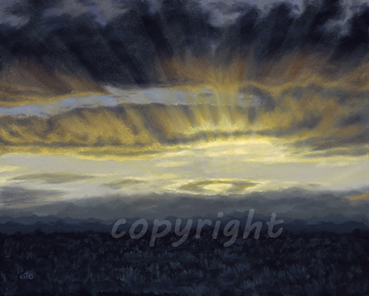 SUNSET OVER THE FRONT RANGE