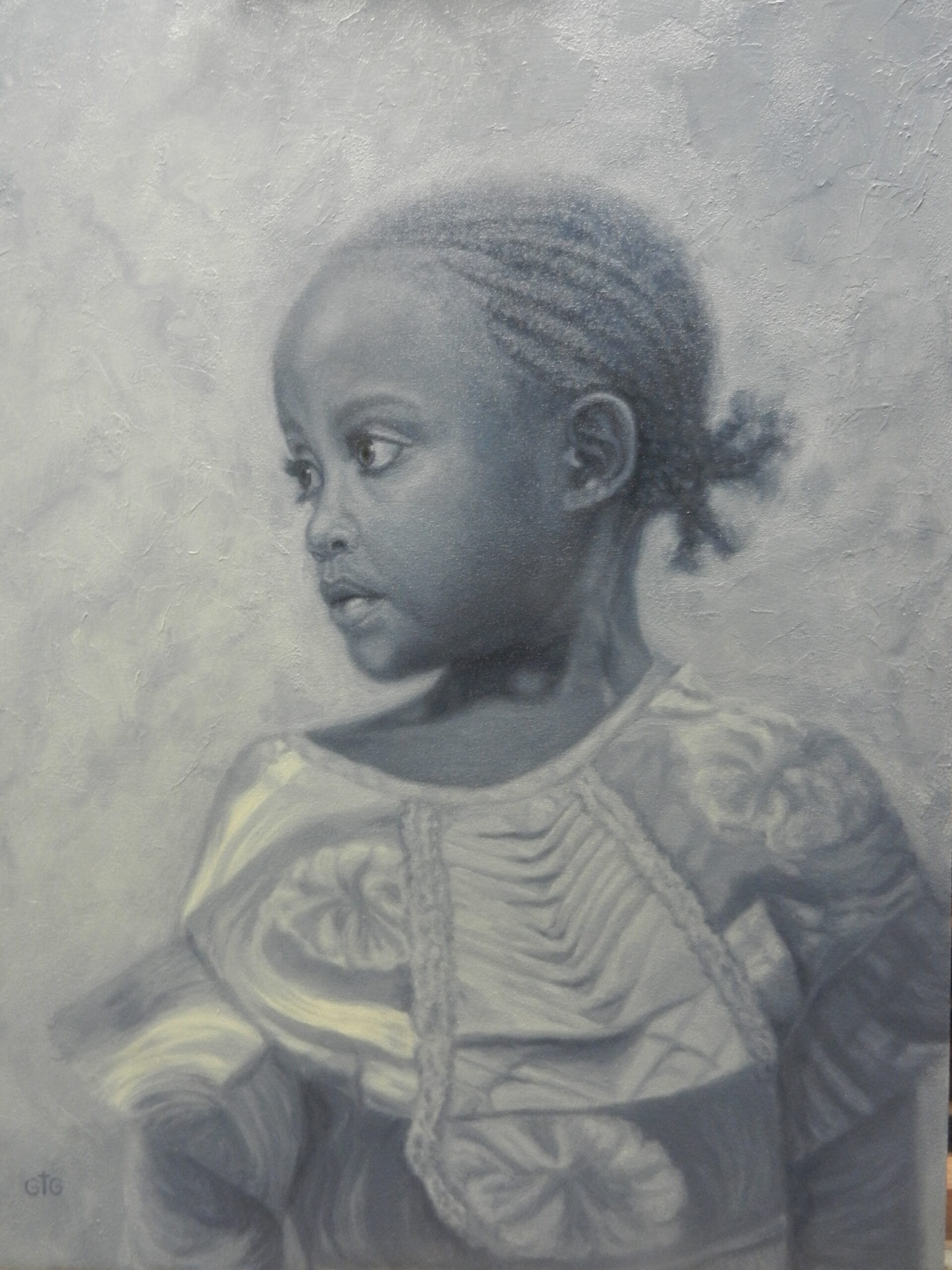 Young African in Red Dress