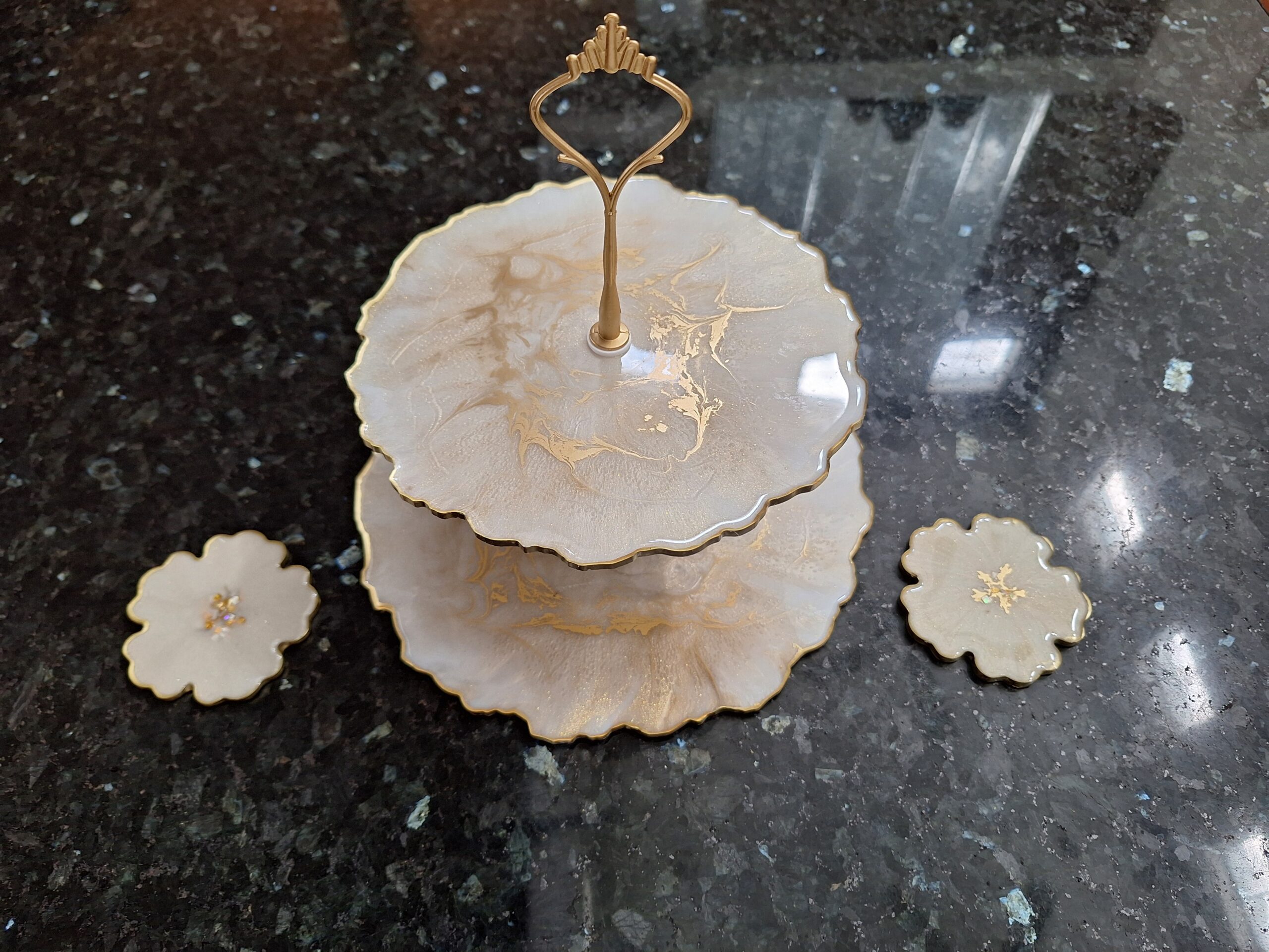 Two Tier cupcake stand