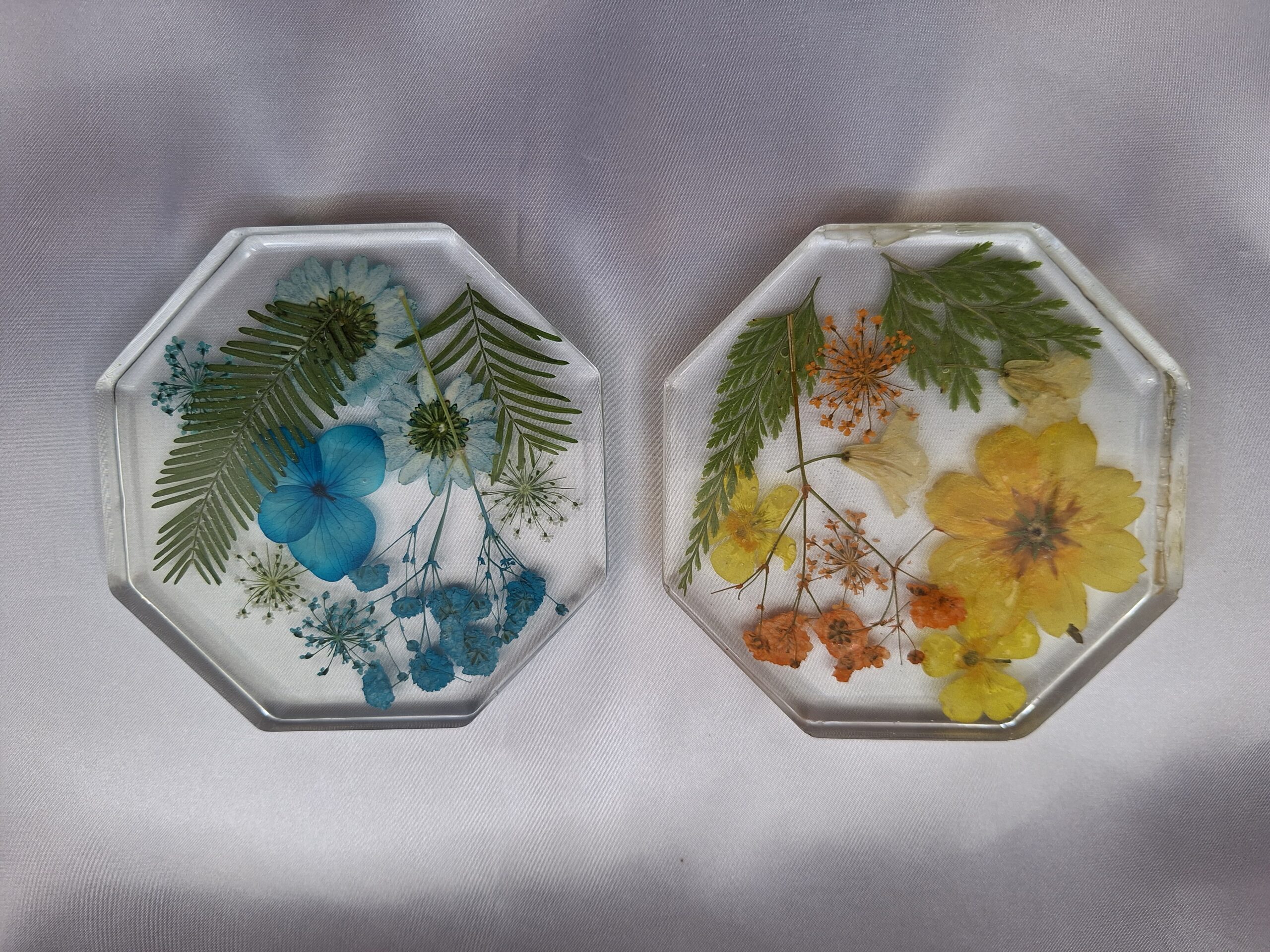 dried flower coasters